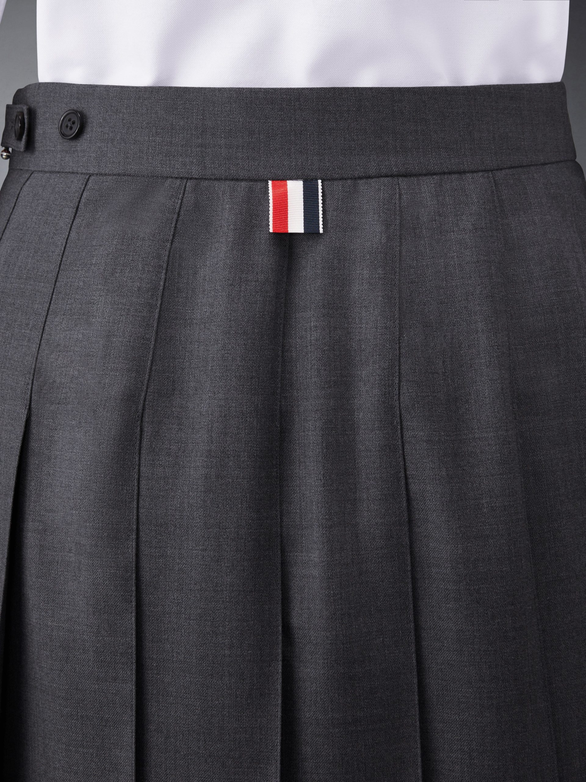 TWILL MINI PLEATED SKIRT - Image 6