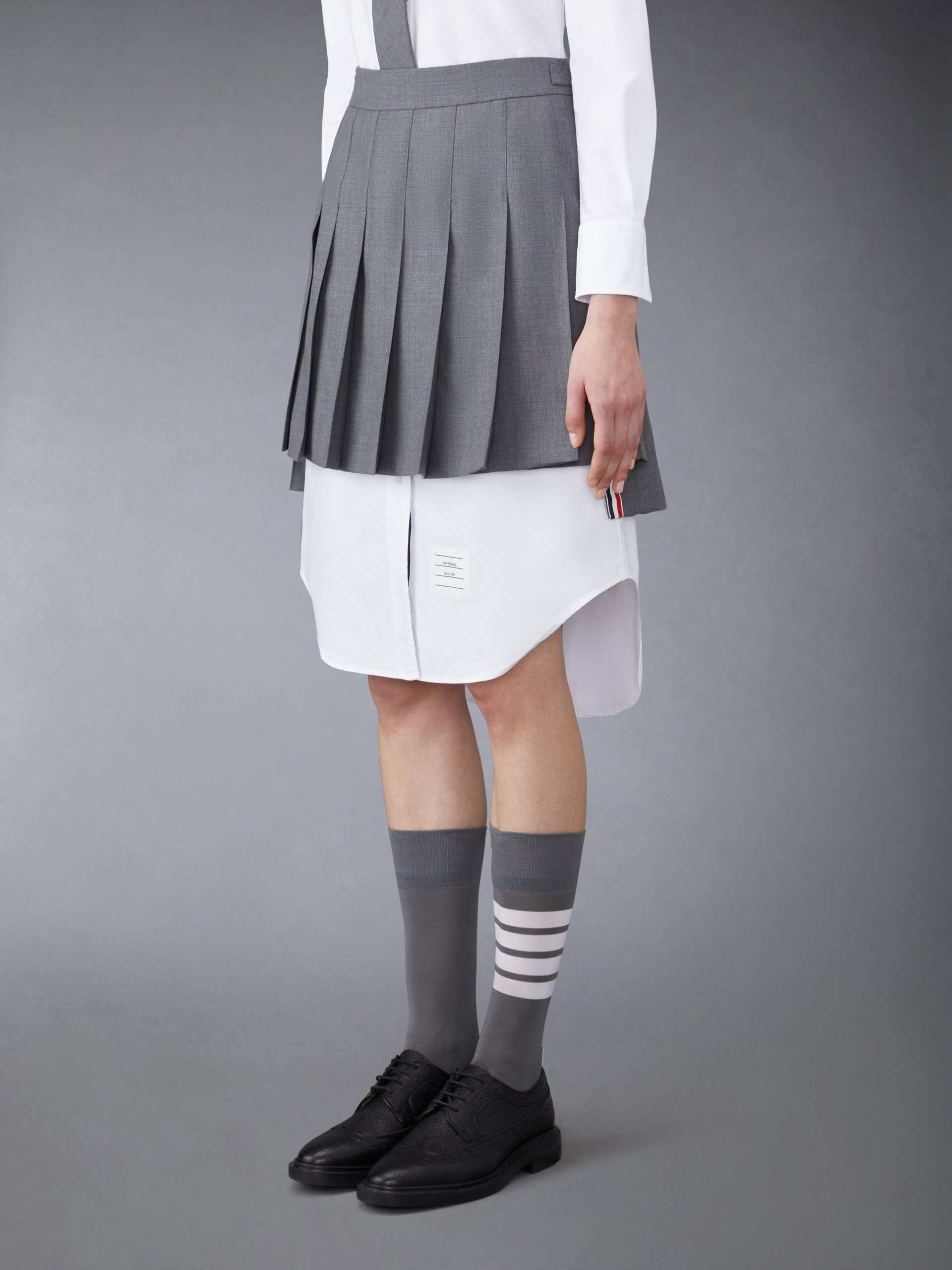 TWILL MINI PLEATED SKIRT - Image 2