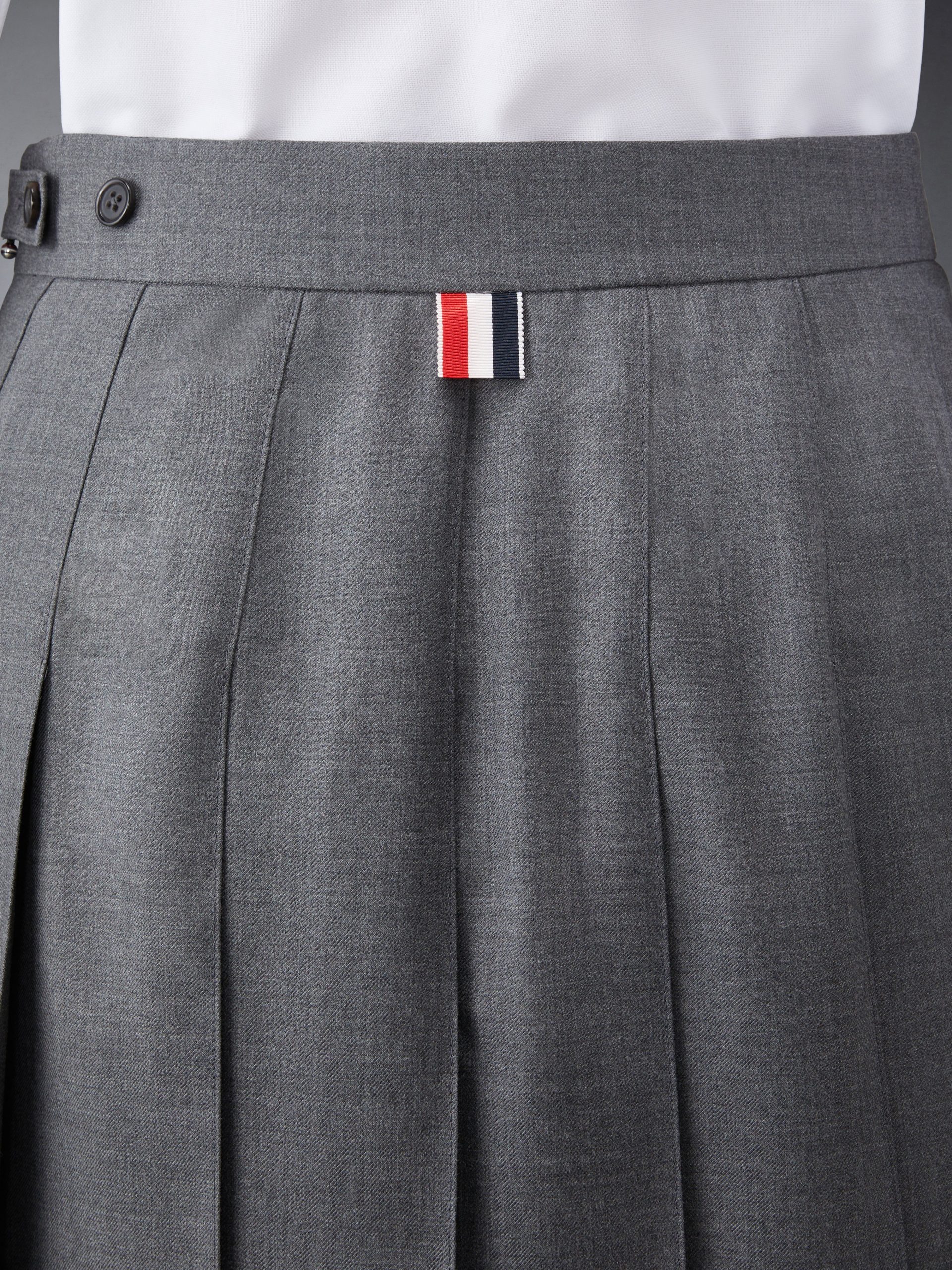 TWILL MINI PLEATED SKIRT - Image 6