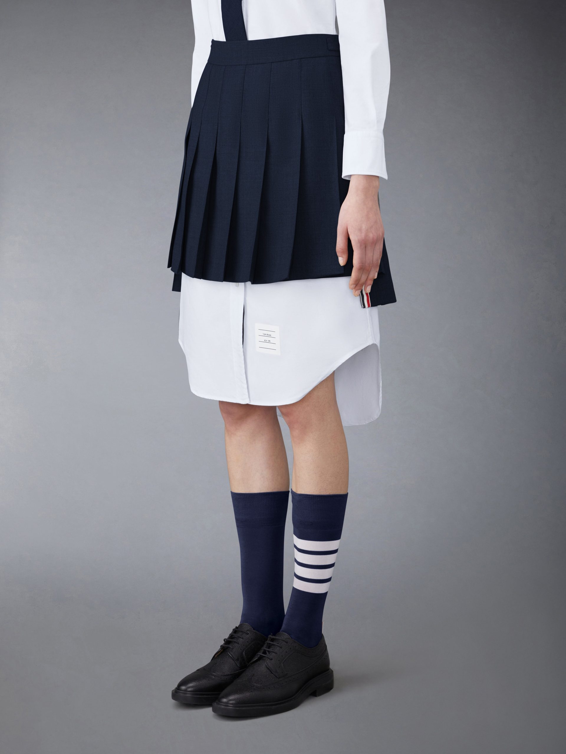 TWILL MINI PLEATED SKIRT - Image 2