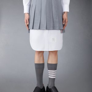 SCHOOL UNIFORM PLAIN WEAVE MINI PLEATED SKIRT