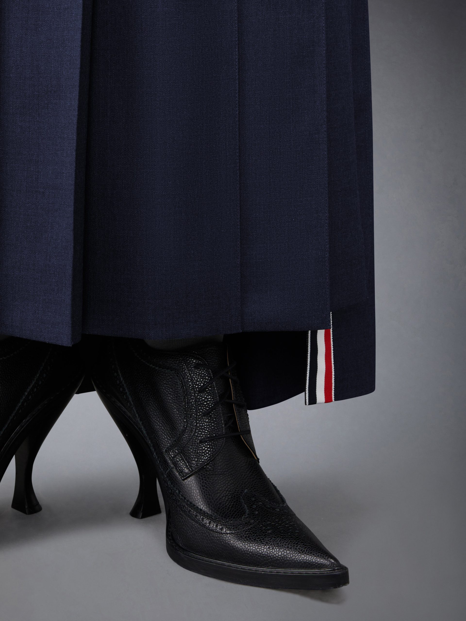 TWILL PLEATED LONG SKIRT - Image 5