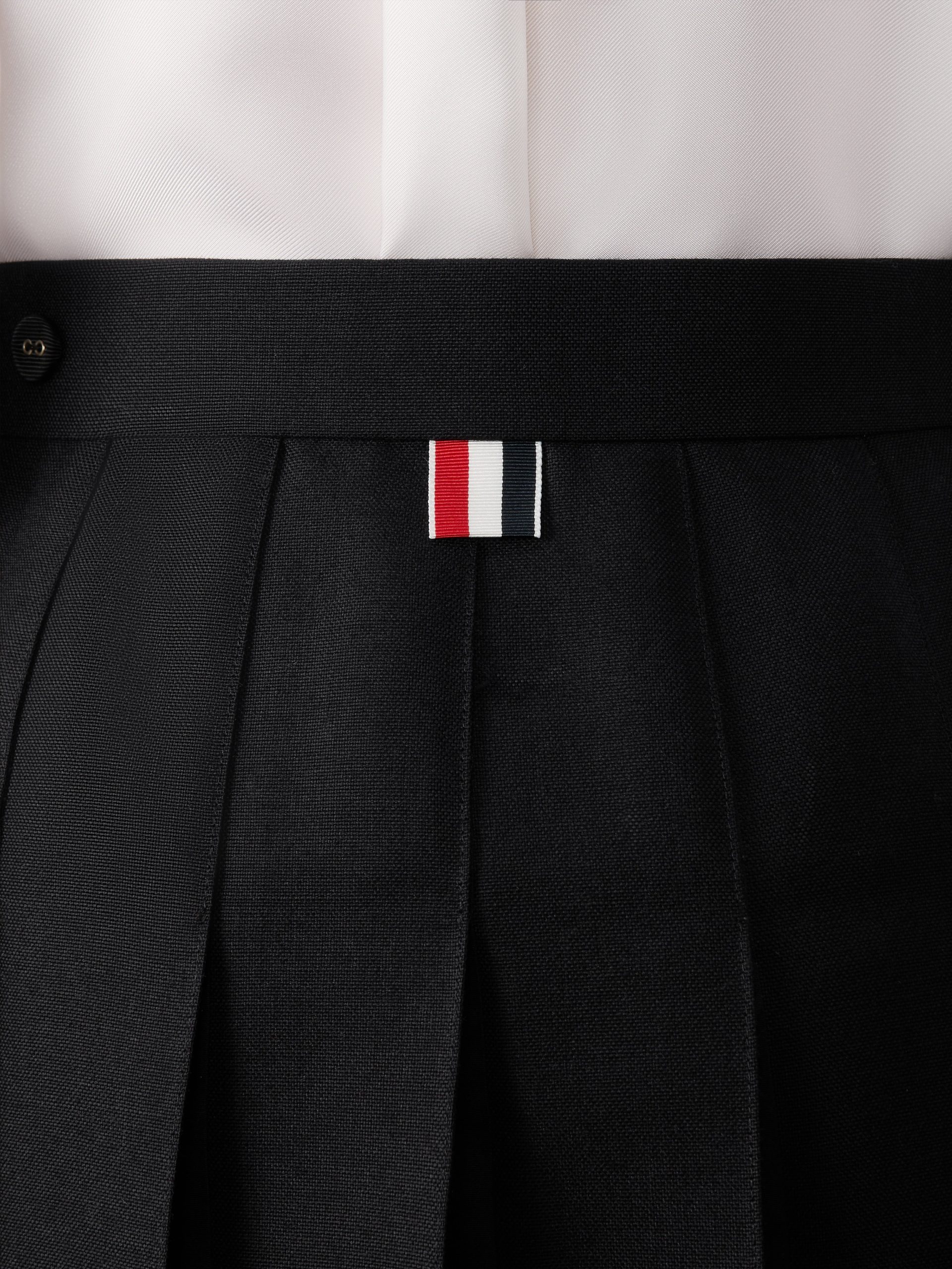 3-PLY WOOL MOHAIR PLEATED MINI SKIRT - Image 6