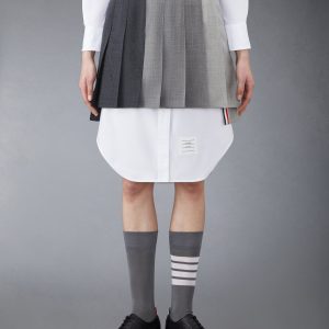 FUNMIX WOOL FRESCO CLASSIC MINI PLEATED SKIRT
