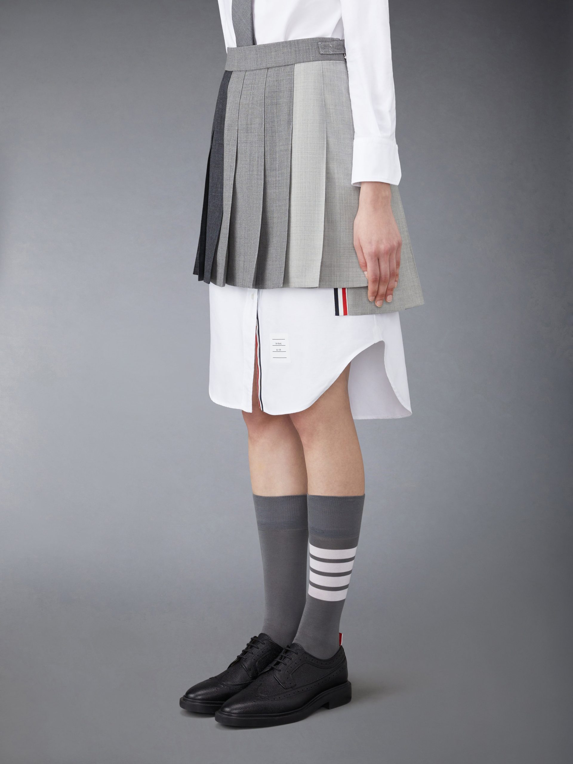 FUNMIX WOOL FRESCO CLASSIC MINI PLEATED SKIRT - Image 2