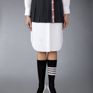 SCHOOL UNIFORM PLAIN WEAVE MINI PLEATED WRAP SKIRT