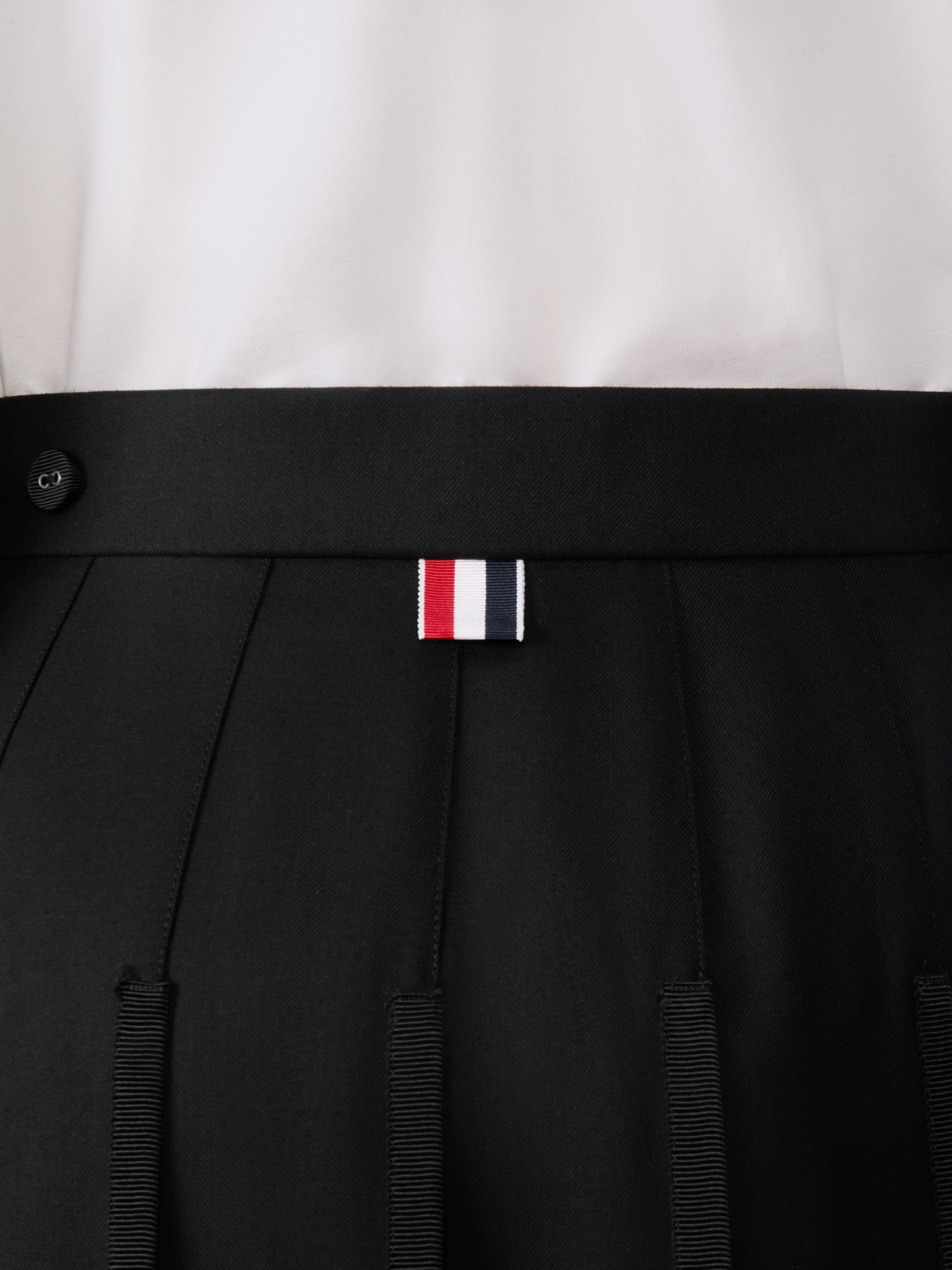 SUPER 120'S TWILL PLEATED SKIRT - Image 6