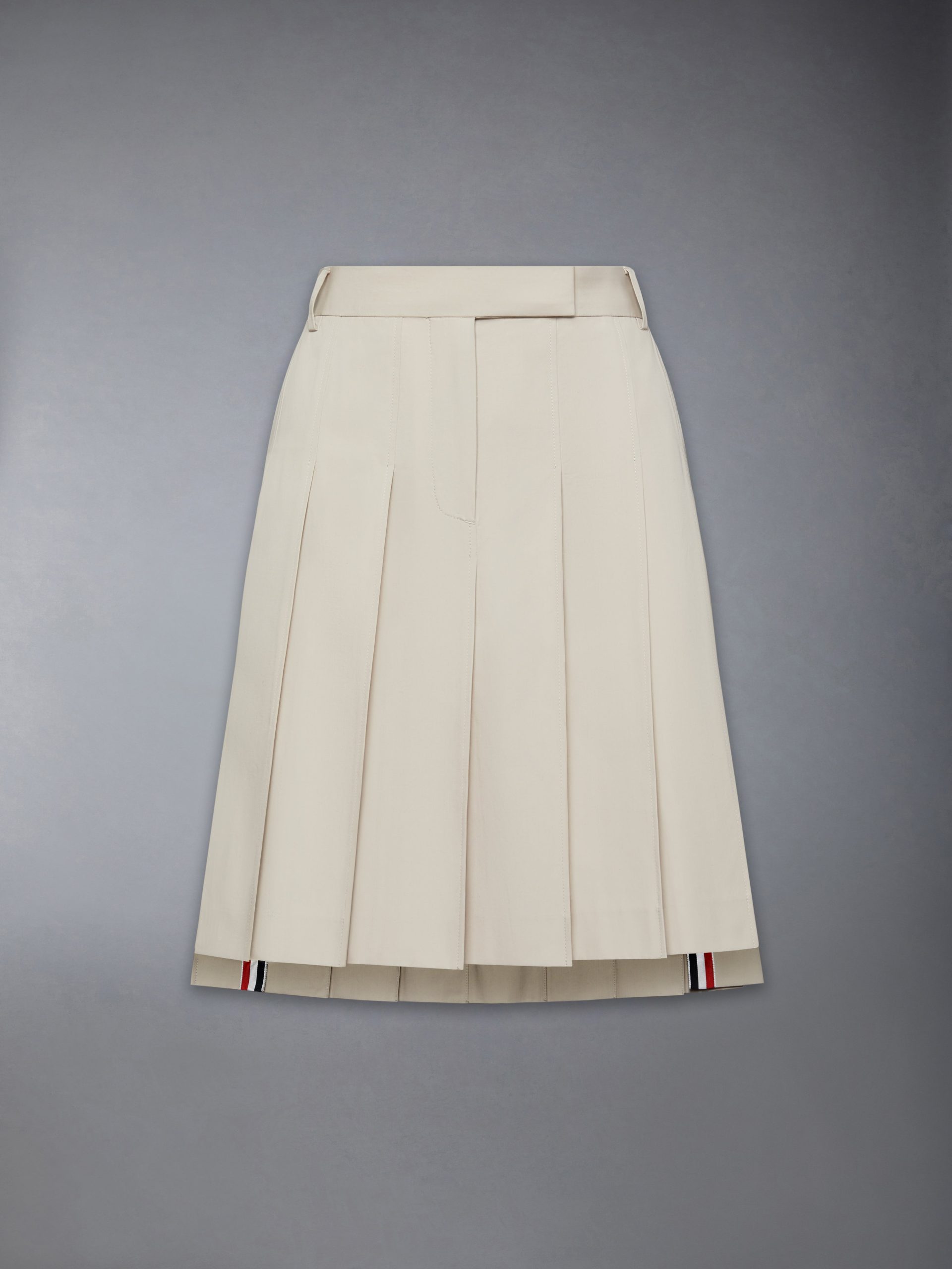 COTTON SUITING PLEATED SKIRT - Image 7