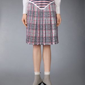 SUMMER TWEED TROMPE L'ŒIL BIKINI FRAYED SKIRT