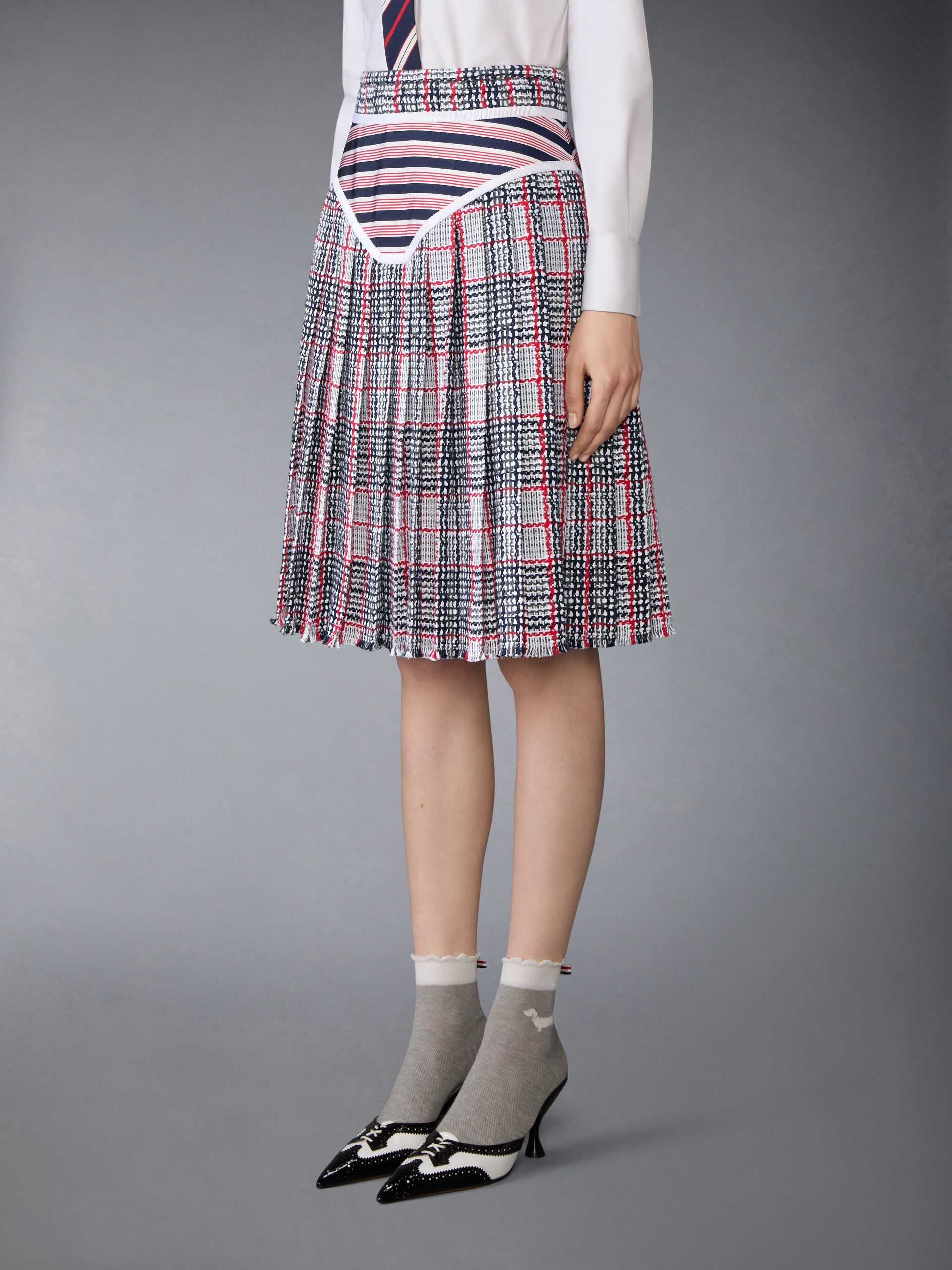 SUMMER TWEED TROMPE L'ŒIL BIKINI FRAYED SKIRT - Image 2