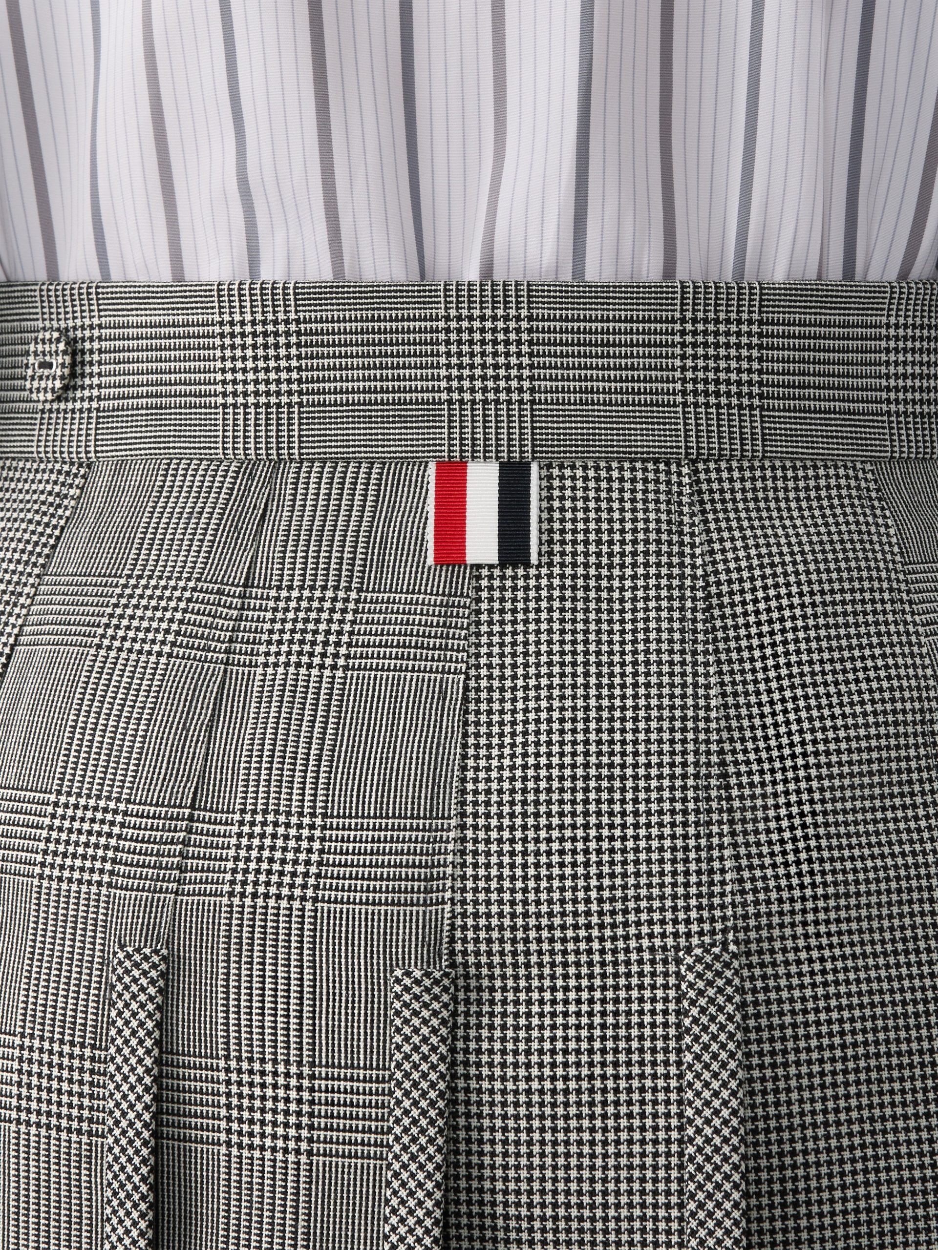 FUNMIX HOUNDSTOOTH FRESCO PLEATED SKIRT - Image 5