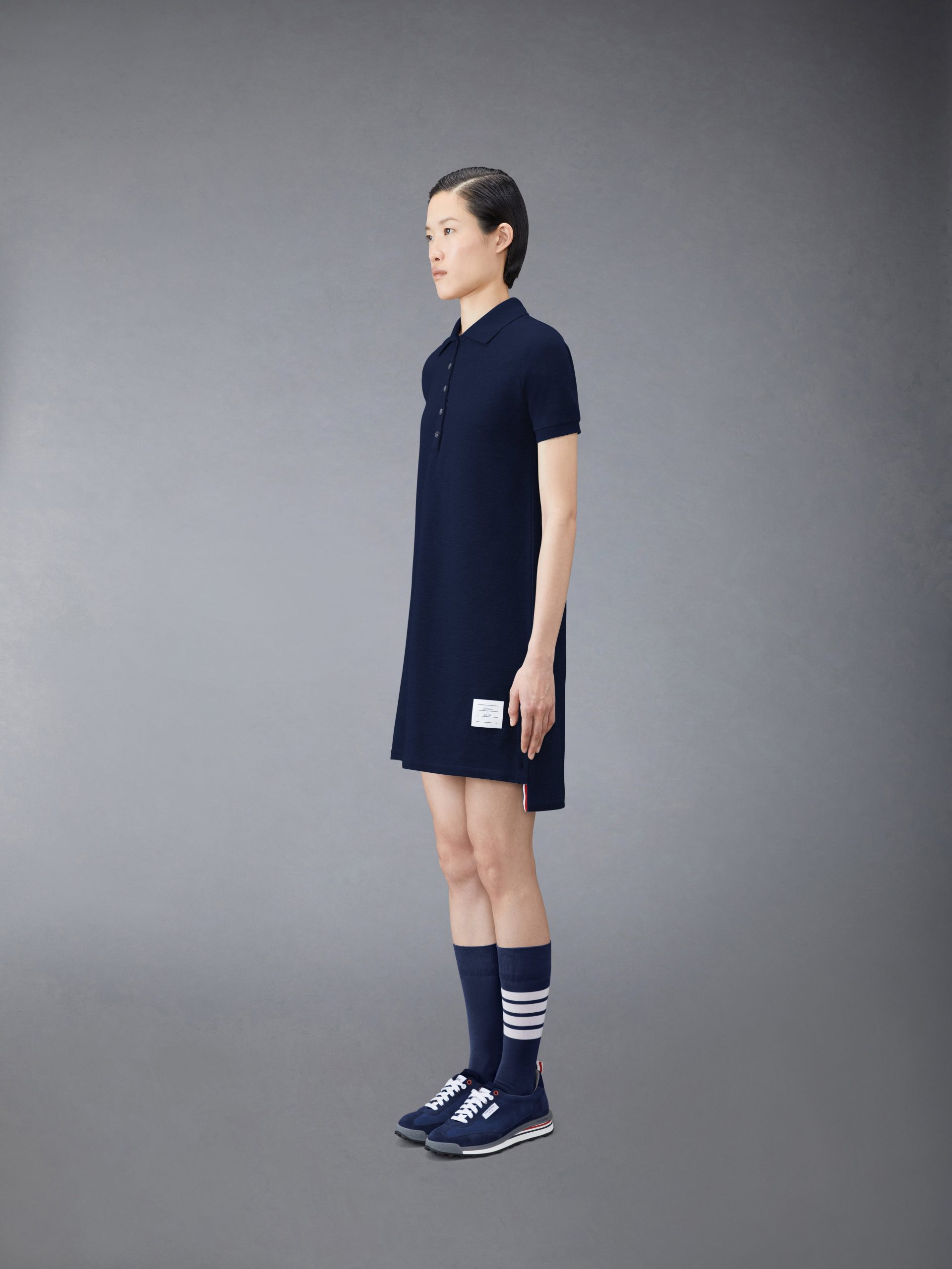 CLASSIC PIQUE STRIPE POLO DRESS - Image 2