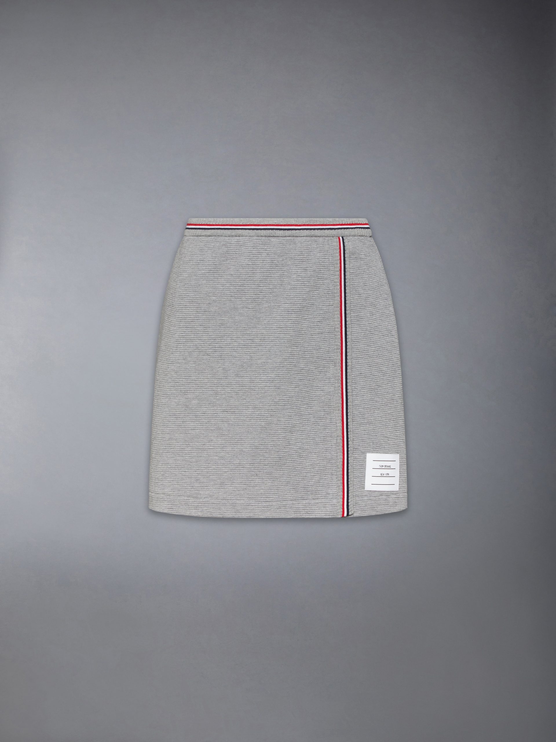 COTTON WAFFLE MINI WRAP SKIRT - Image 7