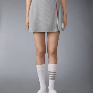 COTTON WAFFLE MINI WRAP SKIRT