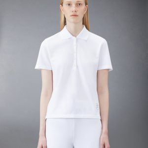 CLASSIC PIQUE RELAXED FIT CENTER BACK STRIPE POLO