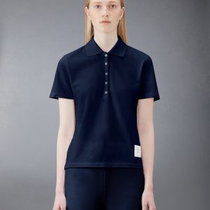 CLASSIC PIQUE RELAXED FIT CENTER BACK STRIPE POLO