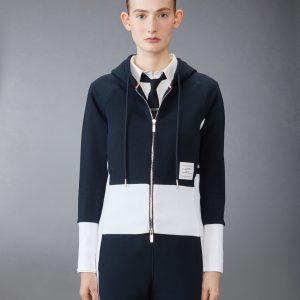 CLASSIC LOOPBACK 4-BAR ZIP UP HOODIE