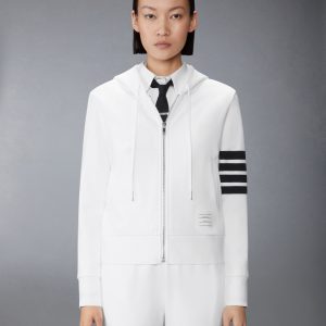 CLASSIC LOOPBACK 4-BAR ZIP UP HOODIE