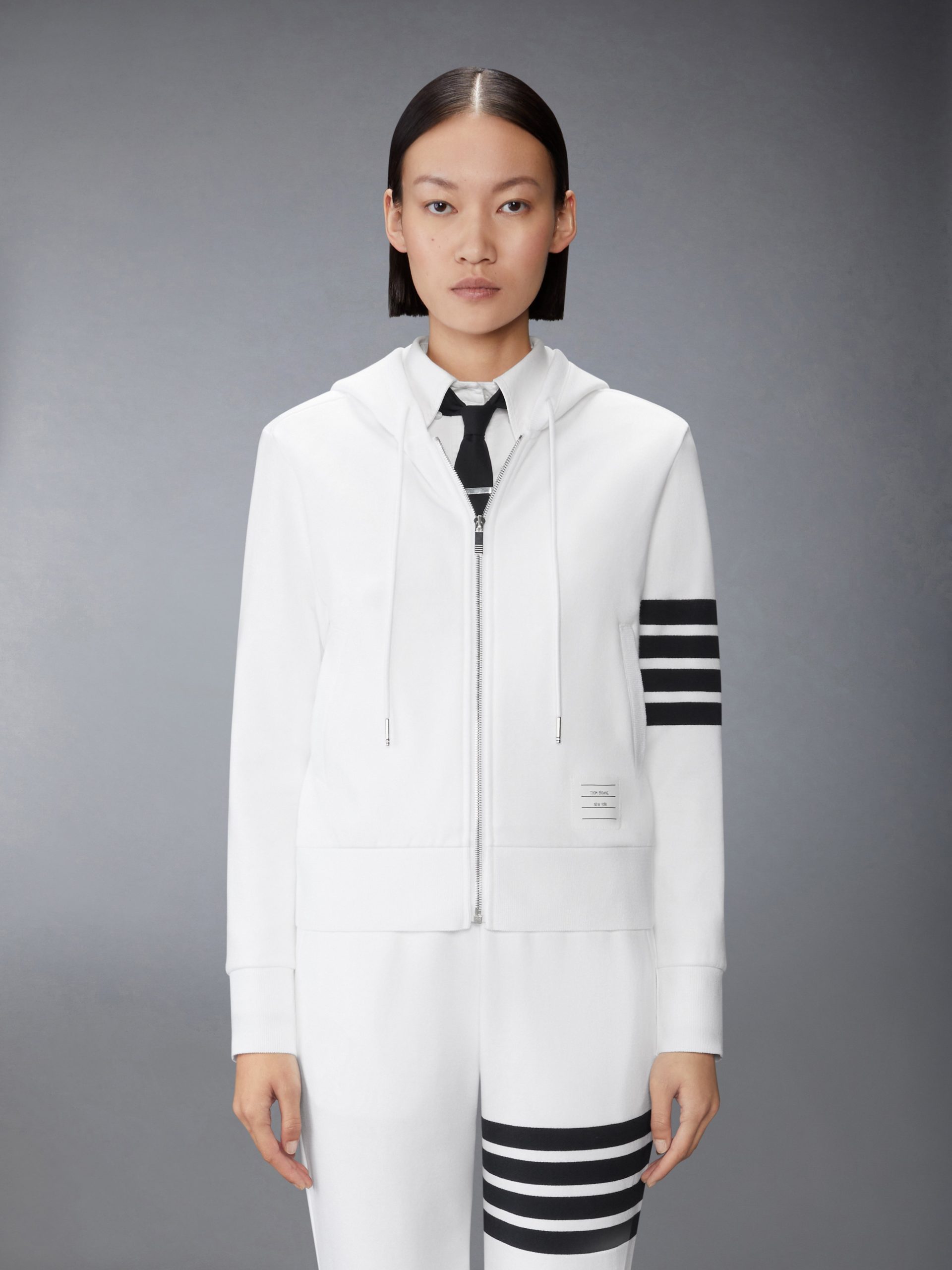 CLASSIC LOOPBACK 4-BAR ZIP UP HOODIE