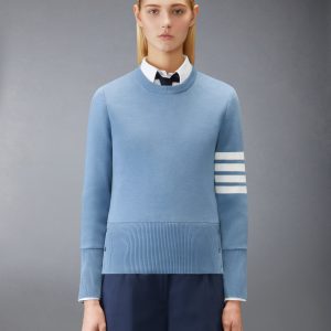 COTTON 4-BAR CLASSIC MILANO STITCH PULLOVER