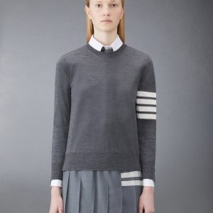 WOOL 4-BAR RELAXED PULLOVER
