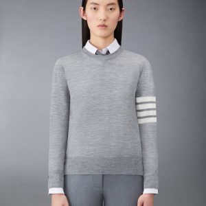 WOOL 4-BAR RELAXED PULLOVER