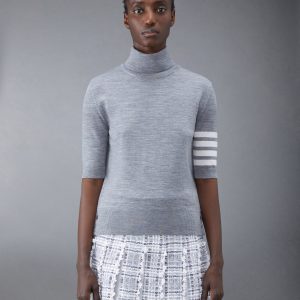FINE MERINO WOOL 4-BAR TURTLENECK