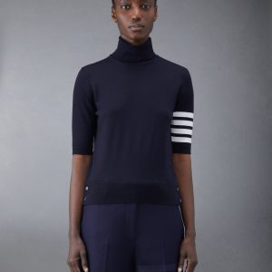 FINE MERINO WOOL 4-BAR TURTLENECK