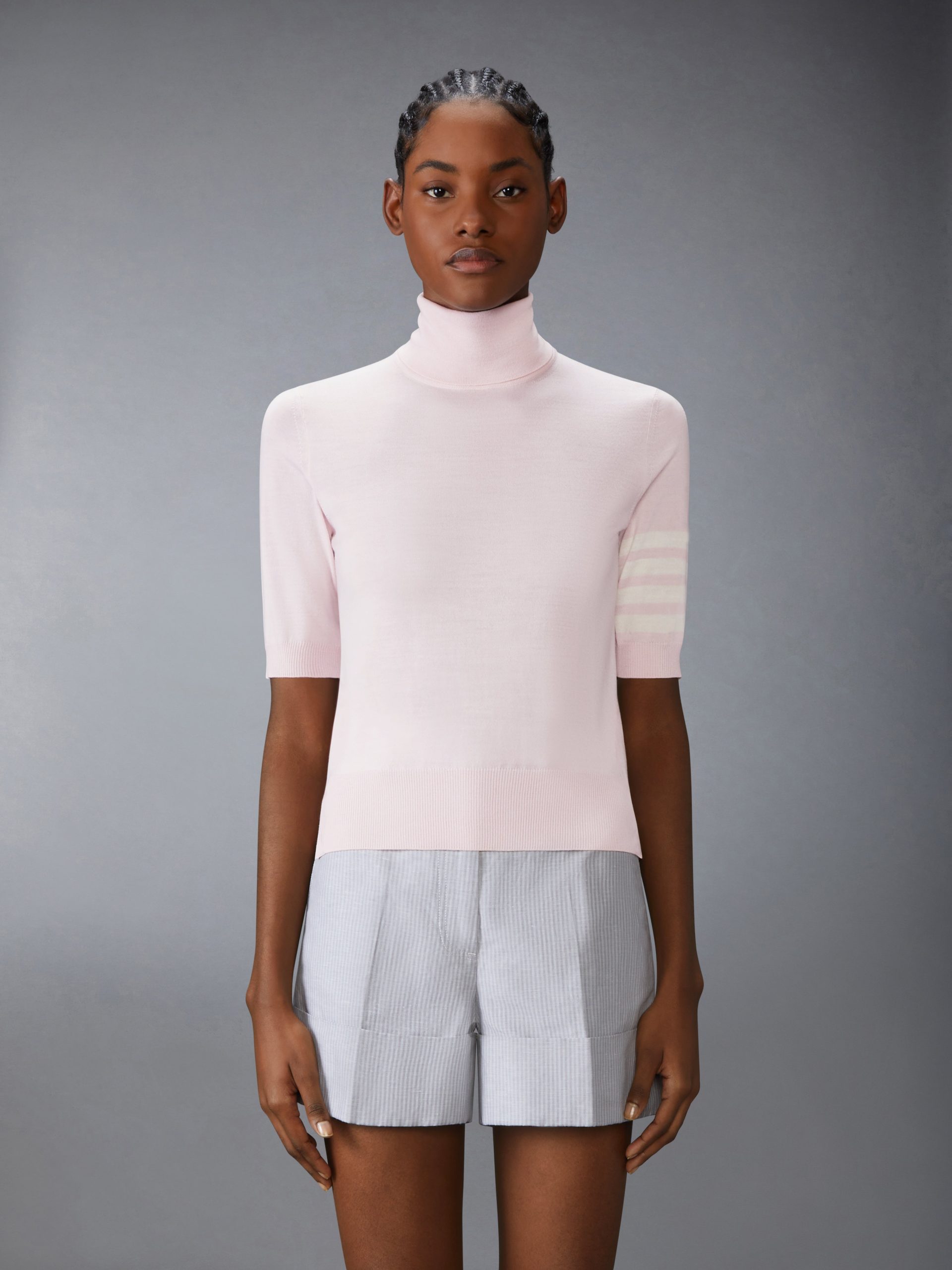 FINE MERINO WOOL 4-BAR TURTLENECK