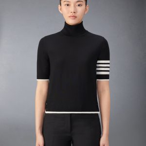 FINE MERINO WOOL 4-BAR RELAXED FIT TURTLENECK