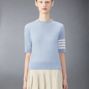 MERINO WOOL JERSEY STITCH 4-BAR TEE