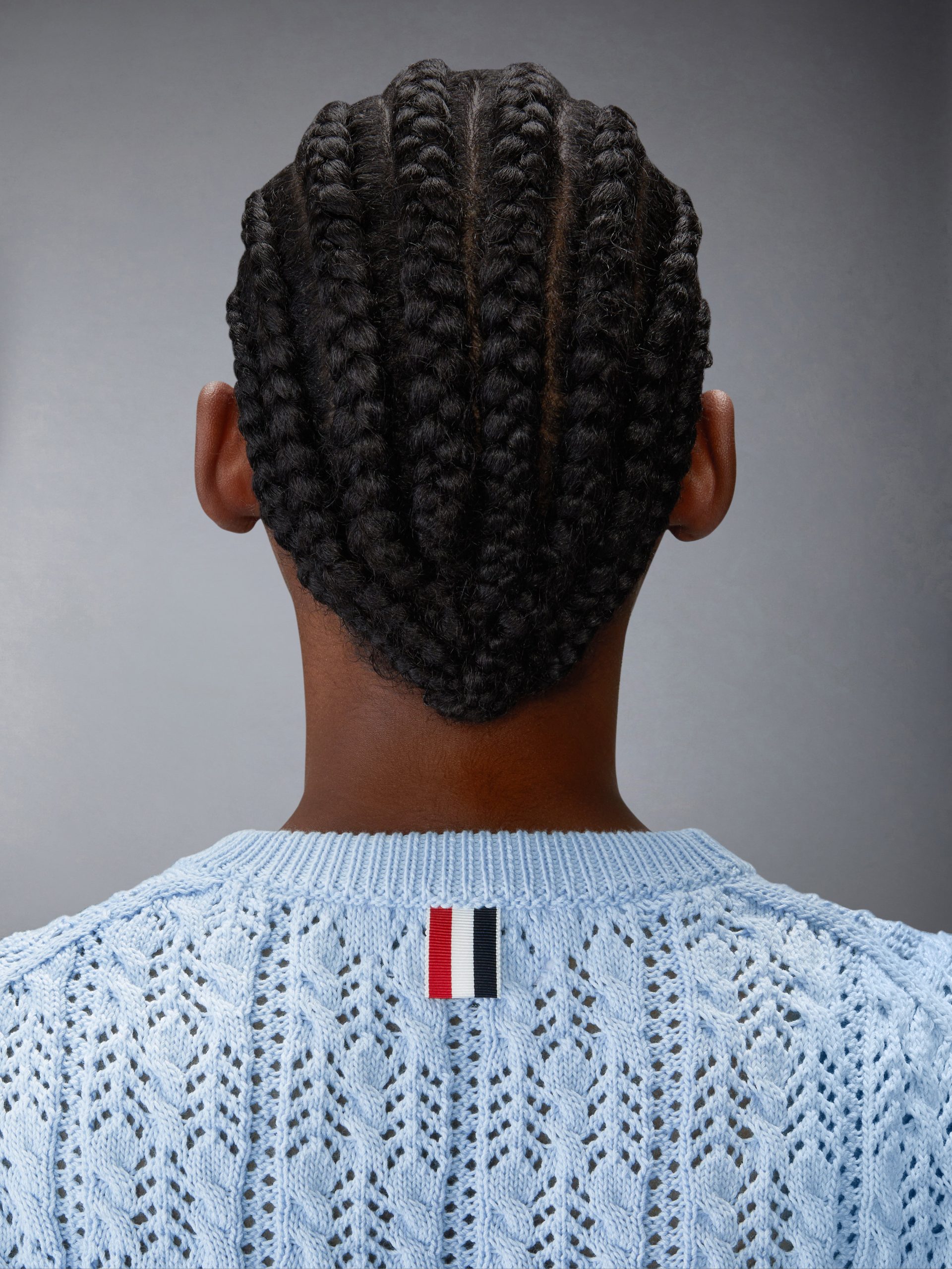 POINTELLE CABLE STITCH 4-BAR TEE - Image 5