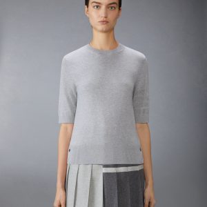 JERSEY STITCH POINTELLE 4-BAR TEE