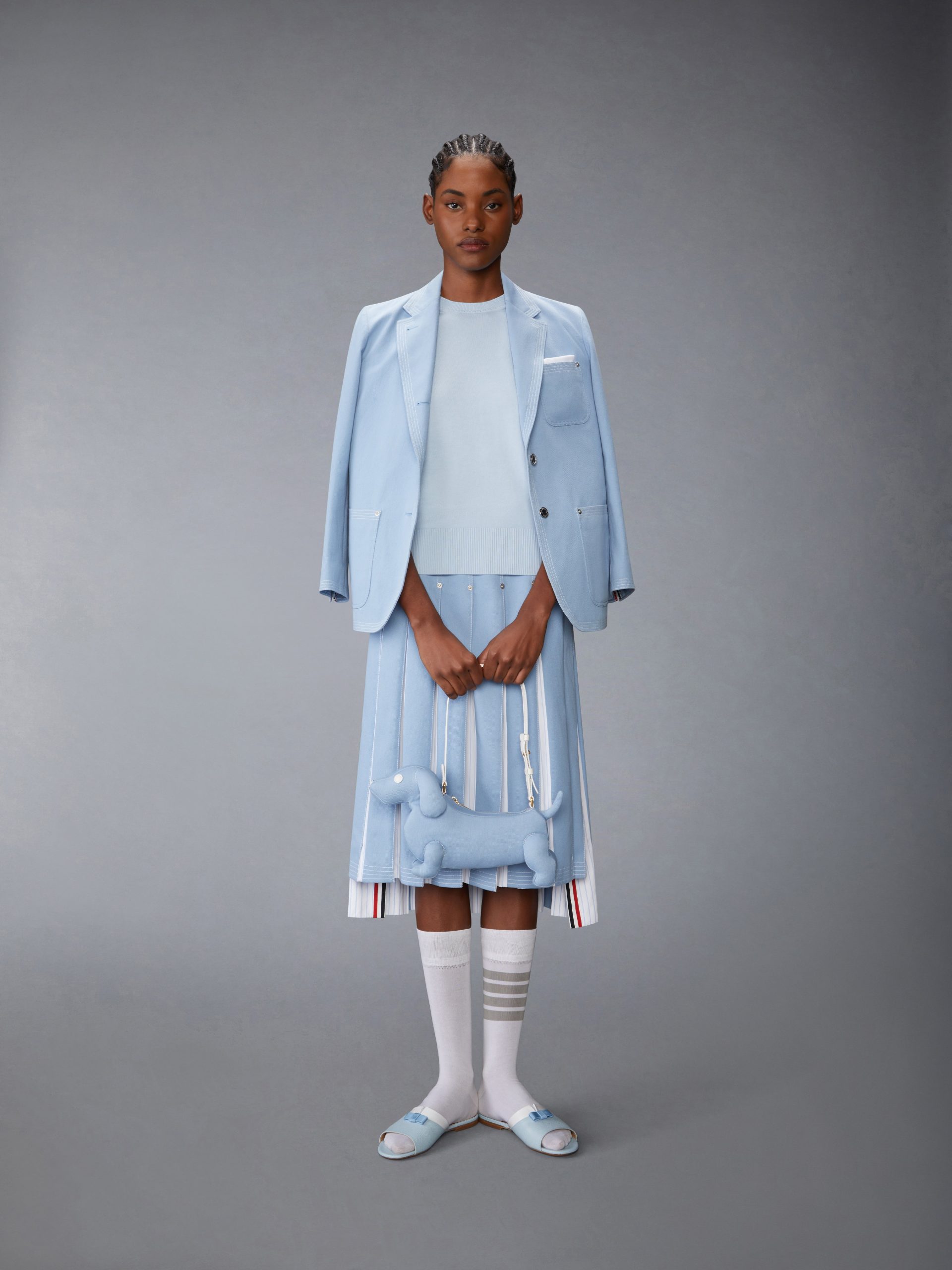 JERSEY STITCH POINTELLE 4-BAR TEE - Image 3