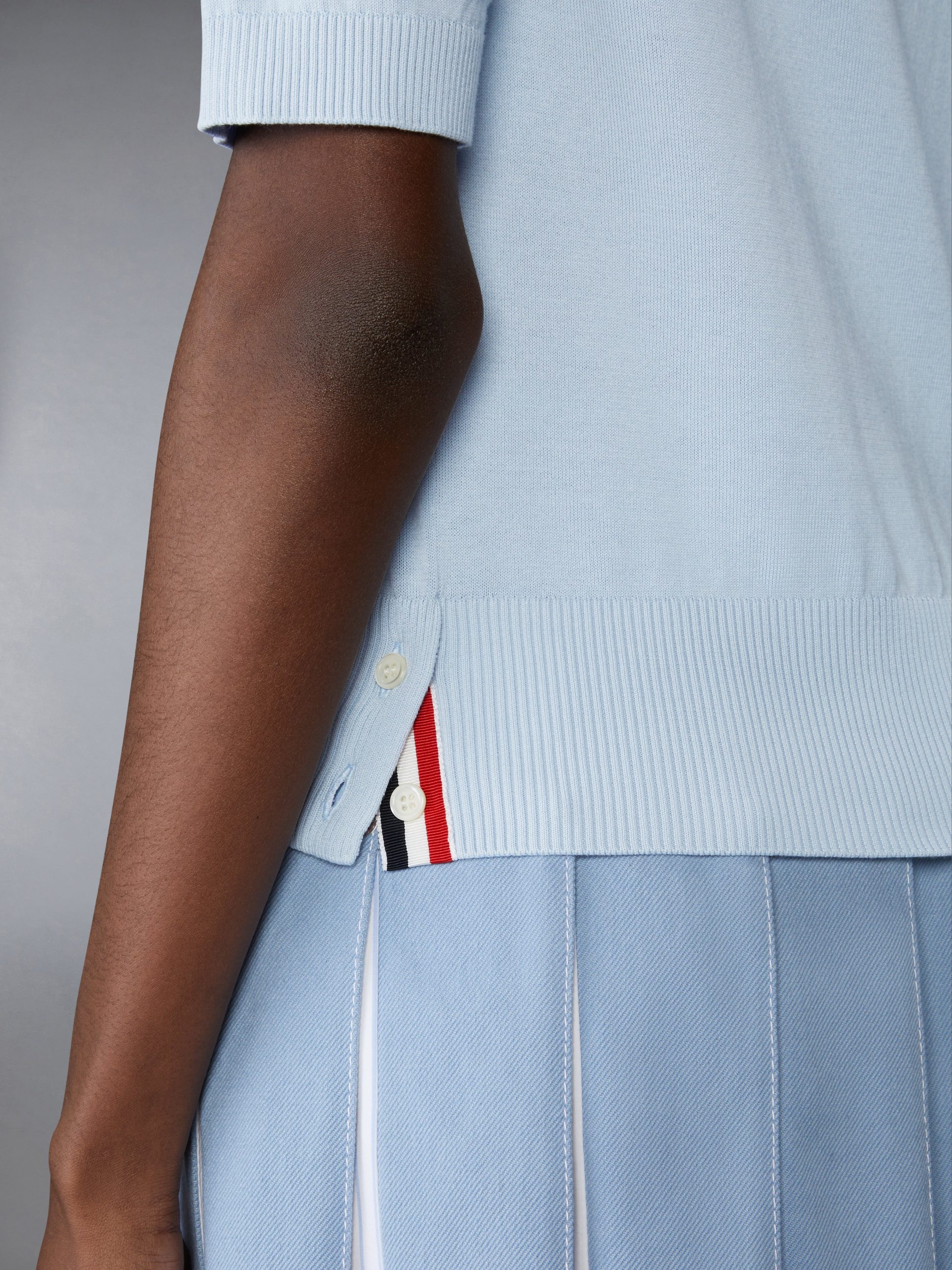 JERSEY STITCH POINTELLE 4-BAR TEE - Image 4