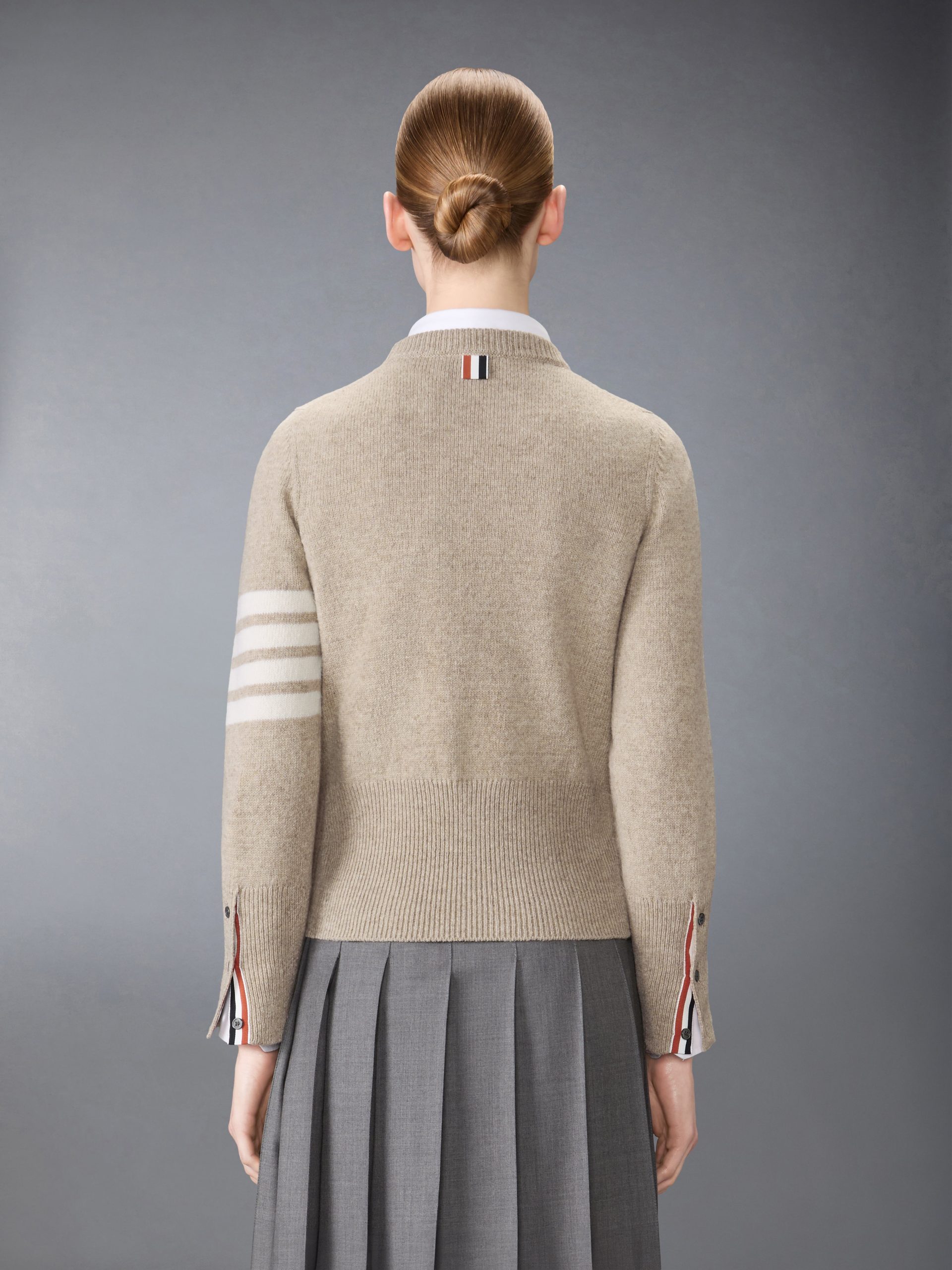 JERSEY STITCH SHETLAND WOOL 4-BAR PULLOVER - Image 2