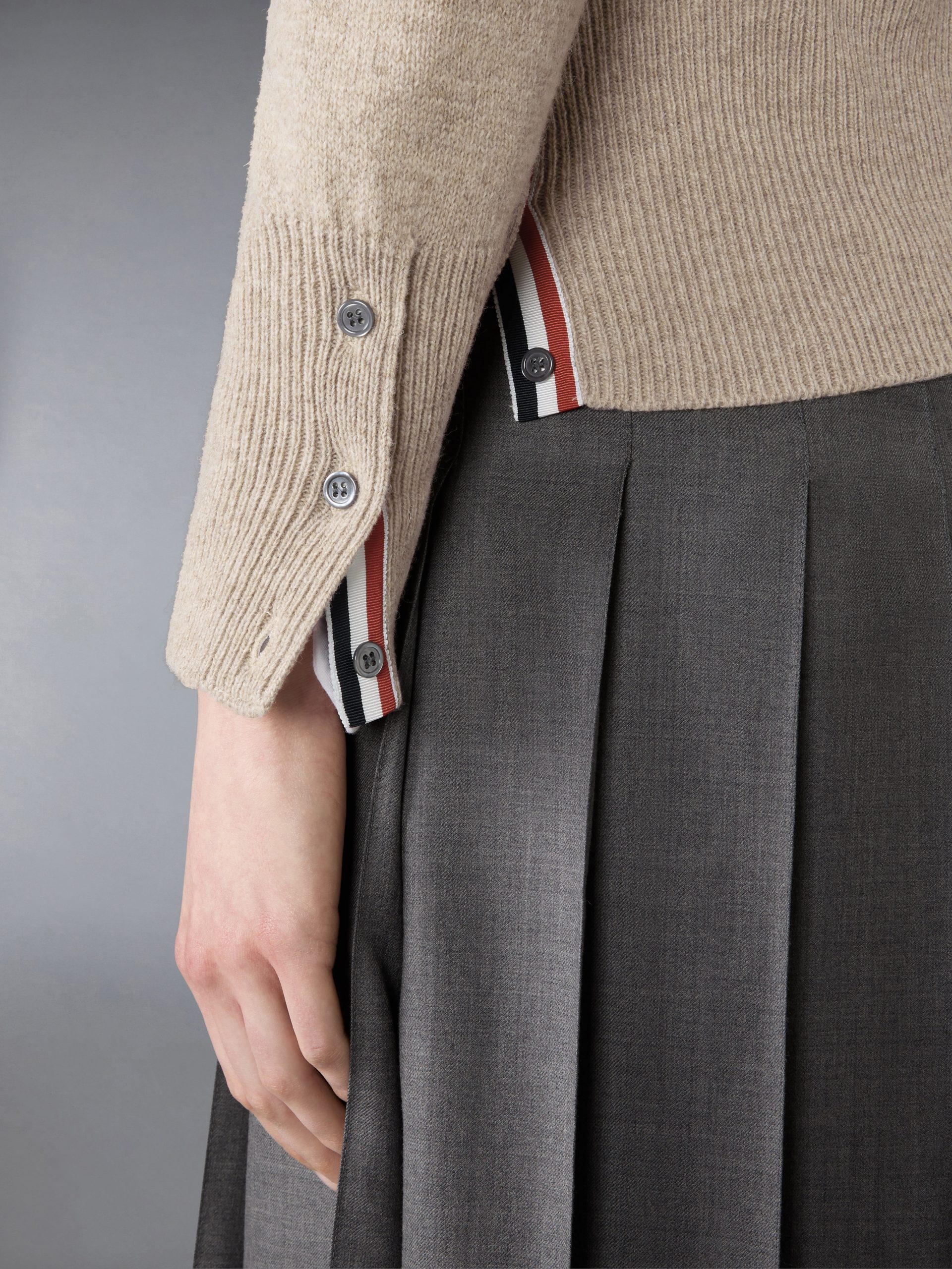 JERSEY STITCH SHETLAND WOOL 4-BAR PULLOVER - Image 4