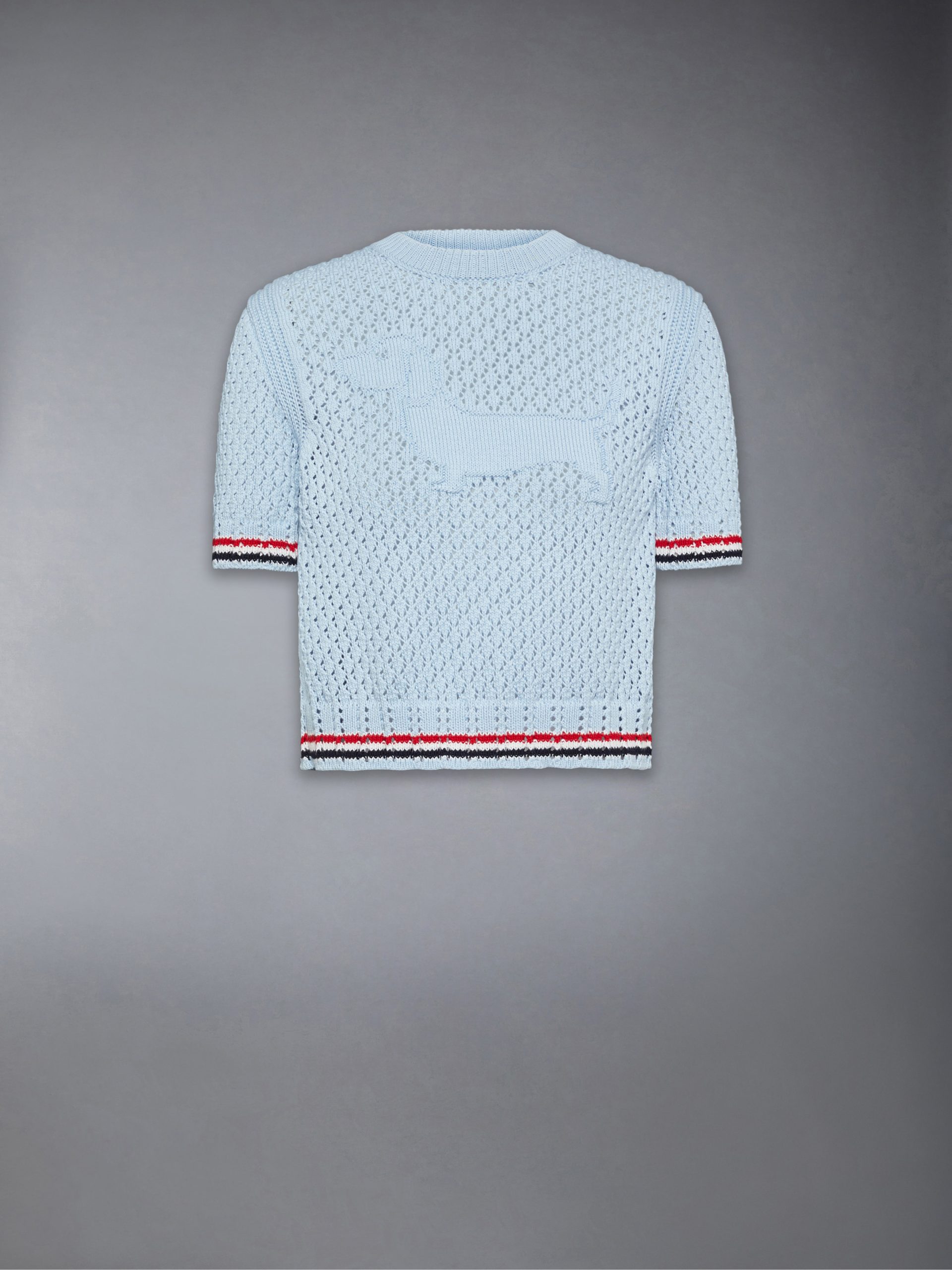 COTTON POINTELLE STITCH HECTOR RWB TEE - Image 5