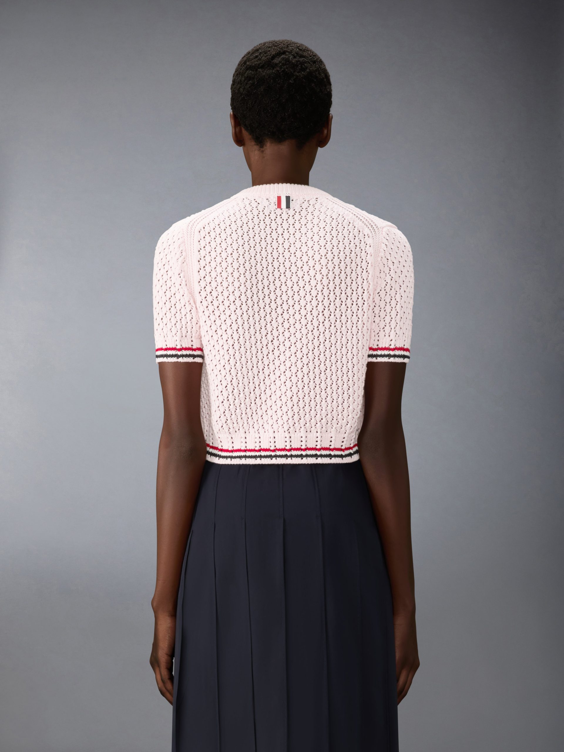 COTTON POINTELLE STITCH HECTOR RWB TEE - Image 2