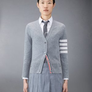 CLASSIC CASHMERE 4-BAR V-NECK CARDIGAN