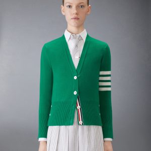 CLASSIC CASHMERE 4-BAR V-NECK CARDIGAN