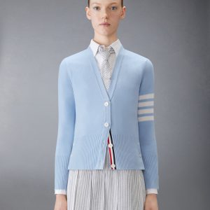 CLASSIC CASHMERE 4-BAR V-NECK CARDIGAN