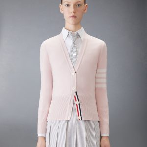 CLASSIC CASHMERE 4-BAR V-NECK CARDIGAN