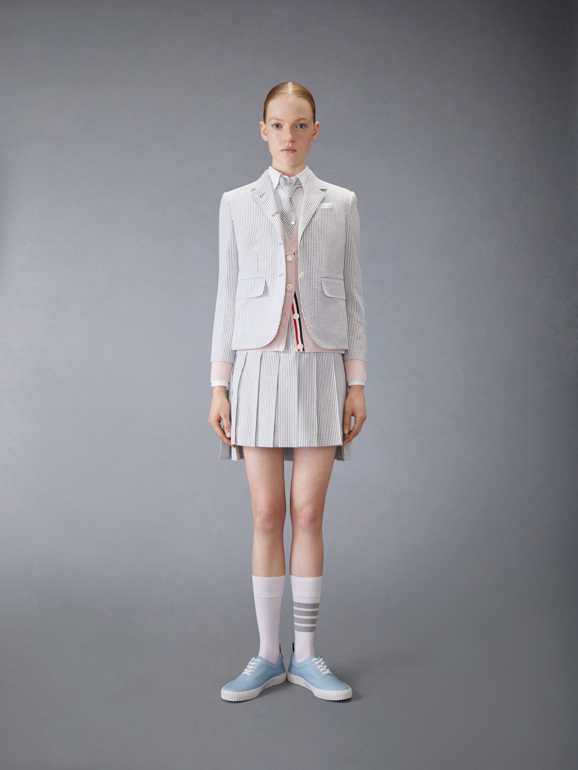 CLASSIC CASHMERE 4-BAR V-NECK CARDIGAN - Image 3