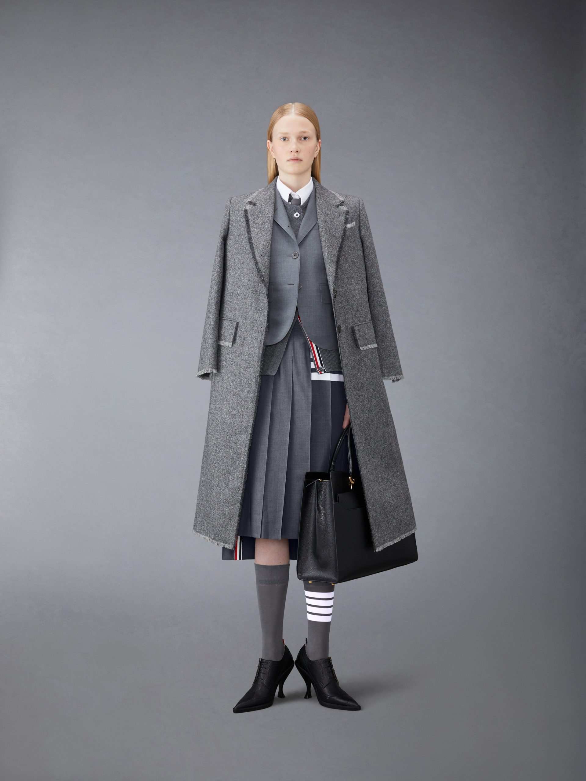 CLASSIC CASHMERE 4-BAR CREW NECK CARDIGAN - Image 4