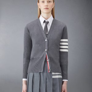 COTTON CREPE MILANO 4-BAR CARDIGAN