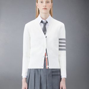 COTTON CREPE MILANO 4-BAR CARDIGAN