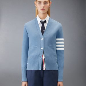 COTTON CREPE MILANO 4-BAR CARDIGAN