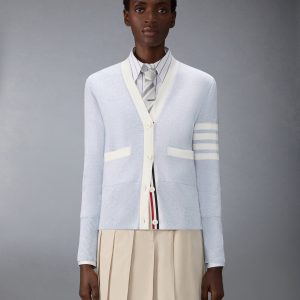 MILANO STITCH COTTON 4-BAR CARDIGAN