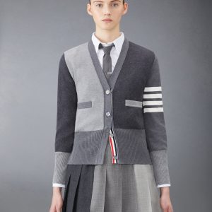 FUNMIX CREPE 4-BAR CARDIGAN